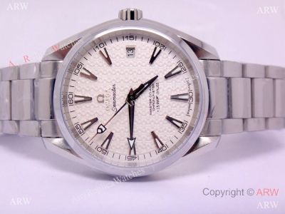 Swiss Omega Seamaster Aqua Terra 15,007 Gauss White Face Watch - AAA Replica